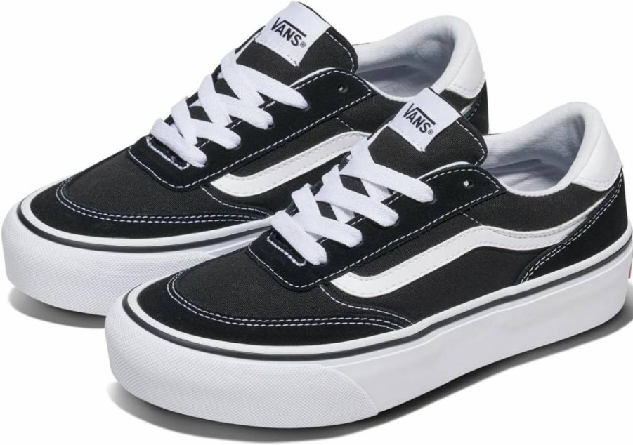 Vans Women's Brooklyn Platform Sneakers - Chunky Low-Top Casual Shoes for Work & Fashion