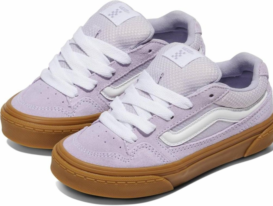 Vans Girls' Caldrone Sneakers - Classic Canvas Skate Shoes for Girls