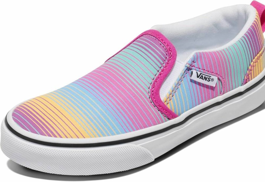 Vans Asher Slip-On Shoes for Girls - Comfortable & Stylish Canvas Sneakers