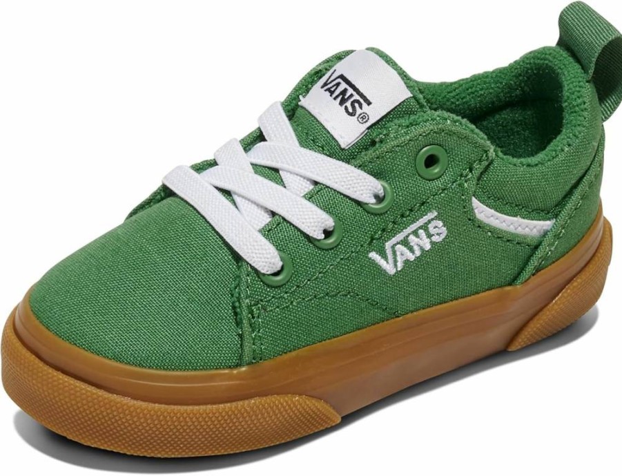 Vans Kids' Seldan Slip-On Sneakers - Comfortable Canvas Slip-On Shoes for Boys and Girls