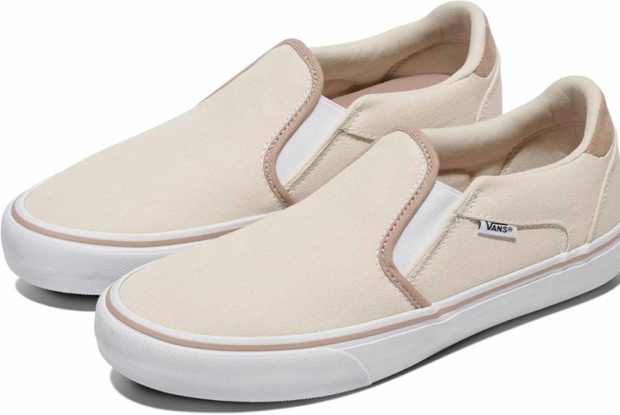 Vans Men's Asher Deluxe Slip-On Sneakers - Classic Canvas Slip-On Shoes for Men